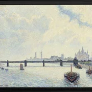 Camille Pissarro - Charing Cross Brücke, London 1890 | Giclée Kunstdruck gerahmt