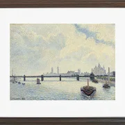 Camille Pissarro - Charing Cross Brücke, London 1890 | Giclée Kunstdruck gerahmt