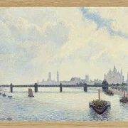 Camille Pissarro - Charing Cross Brücke, London 1890 | Giclée Kunstdruck gerahmt