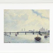 Camille Pissarro - Charing Cross Brücke, London 1890 | Giclée Kunstdruck gerahmt