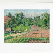 Camille Pissarro - Das Delafolie-Haus in Eragny 1885 | Giclée Kunstdruck gerahmt