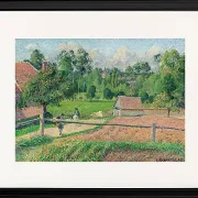 Camille Pissarro - Das Delafolie-Haus in Eragny 1885 | Giclée Kunstdruck gerahmt