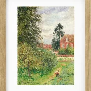 Camille Pissarro - Das Englische Haus, Éragny 1902 | Giclée Kunstdruck gerahmt