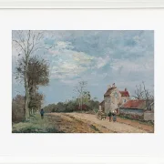 Camille Pissarro - Das Haus von Monsieur Musy, Route De Marly, Louveciennes 1872 | Giclée Kunstdruck gerahmt