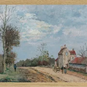 Camille Pissarro - Das Haus von Monsieur Musy, Route De Marly, Louveciennes 1872 | Giclée Kunstdruck gerahmt