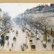 Camille Pissarro - Der Boulevard Montmartre an einem Wintermorgen 1897 | Giclée Kunstdruck gerahmt