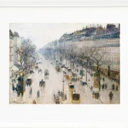 Camille Pissarro - Der Boulevard Montmartre an einem Wintermorgen 1897 | Giclée Kunstdruck gerahmt