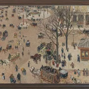 Camille Pissarro - Der Französische Theaterplatz 1898 | Giclée Kunstdruck gerahmt