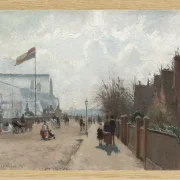 Camille Pissarro - Der Kristallpalast 1871 | Giclée Kunstdruck gerahmt