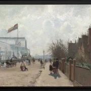Camille Pissarro - Der Kristallpalast 1871 | Giclée Kunstdruck gerahmt
