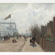 Camille Pissarro - Der Kristallpalast 1871 | Giclée Kunstdruck gerahmt