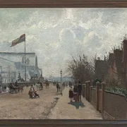 Camille Pissarro - Der Kristallpalast 1871 | Giclée Kunstdruck gerahmt