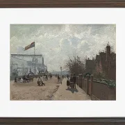 Camille Pissarro - Der Kristallpalast 1871 | Giclée Kunstdruck gerahmt