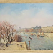 Camille Pissarro - Der Louvre, Morgen, Sonnenlicht 1901 | Giclée Kunstdruck gerahmt