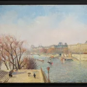 Camille Pissarro - Der Louvre, Morgen, Sonnenlicht 1901 | Giclée Kunstdruck gerahmt