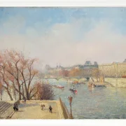 Camille Pissarro - Der Louvre, Morgen, Sonnenlicht 1901 | Giclée Kunstdruck gerahmt