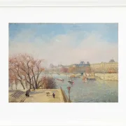 Camille Pissarro - Der Louvre, Morgen, Sonnenlicht 1901 | Giclée Kunstdruck gerahmt