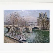 Camille Pissarro - Der Pont Royal und der Pavillon de Flore 1903 | Giclée Kunstdruck gerahmt