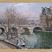 Camille Pissarro - Der Pont Royal und der Pavillon de Flore 1903 | Giclée Kunstdruck gerahmt