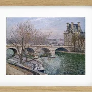 Camille Pissarro - Der Pont Royal und der Pavillon de Flore 1903 | Giclée Kunstdruck gerahmt