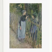 Camille Pissarro - Gespräch 1896 | Giclée Kunstdruck gerahmt
