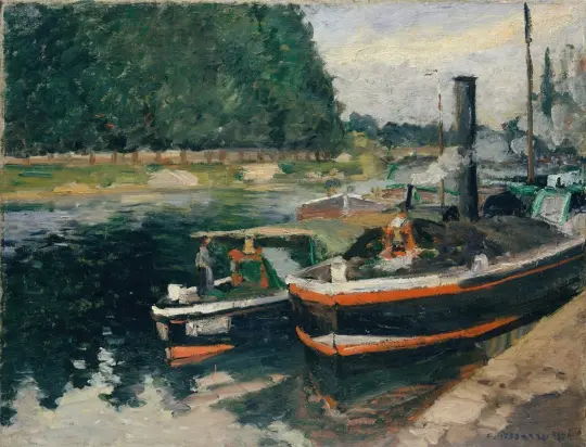 Camille Pissarro - Pramme ved Pontoise 1876 | Indrammet giclée-kunsttryk