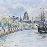 Camille Pissarro - London, St. Paul’s Cathedral 1890 | Giclée Kunstdruck gerahmt