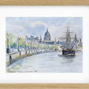 Camille Pissarro - London, St. Paul’s Cathedral 1890 | Giclée Kunstdruck gerahmt
