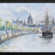 Camille Pissarro - London, St. Paul’s Cathedral 1890 | Giclée Kunstdruck gerahmt