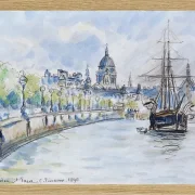 Camille Pissarro - London, St. Paul’s Cathedral 1890 | Giclée Kunstdruck gerahmt