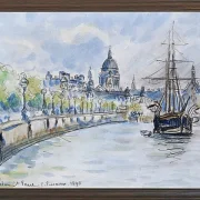 Camille Pissarro - London, St. Paul’s Cathedral 1890 | Giclée Kunstdruck gerahmt