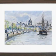 Camille Pissarro - London, St. Paul’s Cathedral 1890 | Giclée Kunstdruck gerahmt