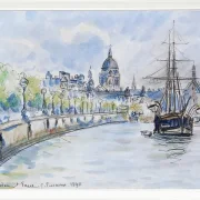 Camille Pissarro - London, St. Paul’s Cathedral 1890 | Giclée Kunstdruck gerahmt