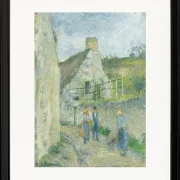 Camille Pissarro - Rue des Roches in Valhermeil, Auvers Sur Oise 1880 | Giclée Kunstdruck gerahmt