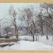 Camille Pissarro - Schnee bei Louveciennes 1870 | Giclée Kunstdruck gerahmt