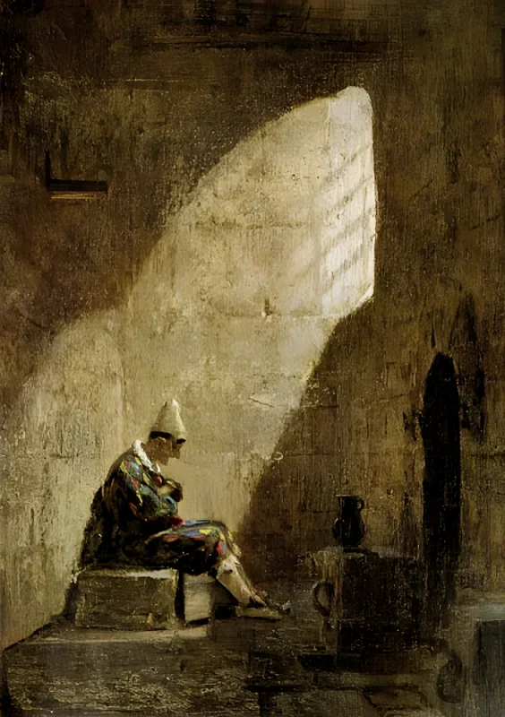 Carl Spitzweg | Aschermittwoch - 1855 | Gerahmter Kunstdruck | Romantik | formida