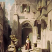 Carl Spitzweg | På Stork Apotek - 1865 | Indrammet kunsttryk | Romantik | formida