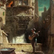 Carl Spitzweg | Serenaden - 1875 | Indrammet kunsttryk | Romantik | formida