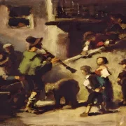 Carl Spitzweg | Der Bärenführer - 1868 | Gerahmter Kunstdruck | Romantik | formida
