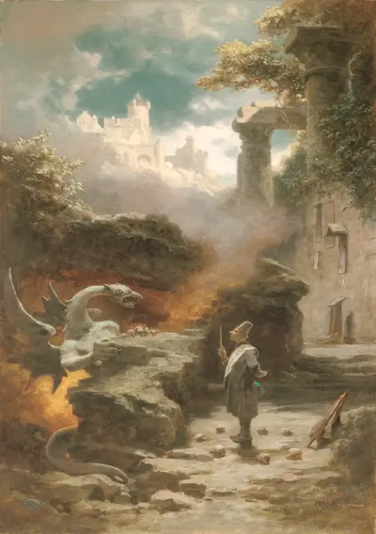 Carl Spitzweg | Troldmanden - 1880 | Indrammet kunsttryk | Romantik | formida