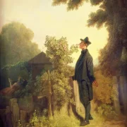 Carl Spitzweg | Rosenelskeren - 1847 | Indrammet kunsttryk | Romantik | formida