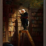 Carl Spitzweg – Der Bücherwurm 1851 | Giclée Kunstdruck gerahmt