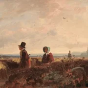 Carl Spitzweg | Vor der Stadt - 1840 | Gerahmter Kunstdruck | Romantik | formida