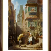Carl Spitzweg | Der ewige Hochzeiter - 1855 | Gallery Edition | Gerahmter Kunstdruck | Romantik
