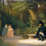 Carl Spitzweg | Enkemanden - 1844 | Indrammet kunsttryk | Romantik | formida