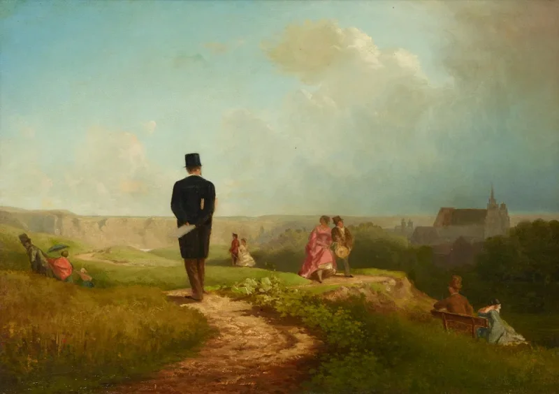 Carl Spitzweg | Hagestolz - 1849 | Indrammet kunsttryk | Romantik | formida
