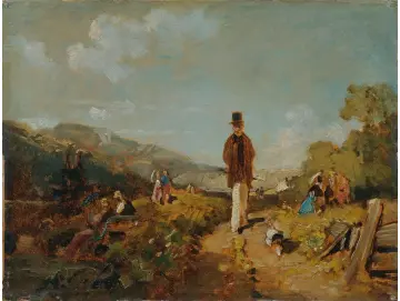 Carl Spitzweg – Der Hagestolz 1846 | Giclée Kunstdruck gerahmt