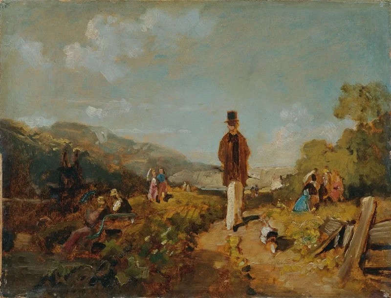 Carl Spitzweg – Der Hagestolz 1846 | Giclée Kunstdruck gerahmt