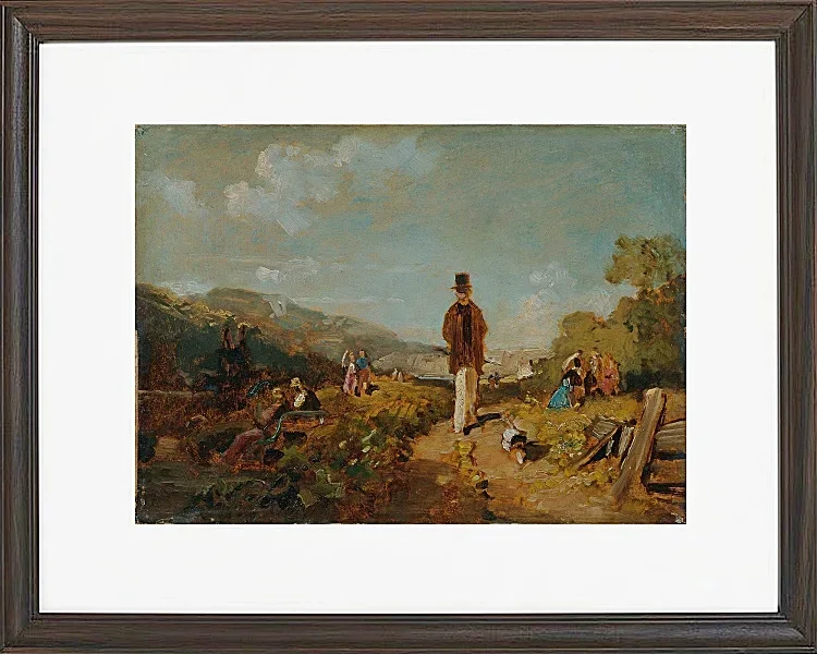 Carl Spitzweg – Der Hagestolz 1846 | Giclée Kunstdruck gerahmt