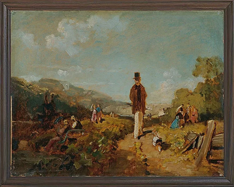 Carl Spitzweg – Der Hagestolz 1846 | Giclée Kunstdruck gerahmt